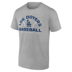 Heather Gray Los Angeles Dodgers Team Go For Two T-Shirt