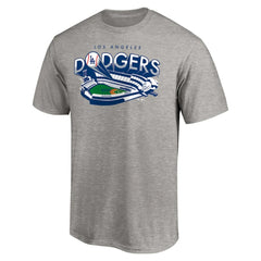 Heather Gray Los Angeles Dodgers Team Heater T-Shirt