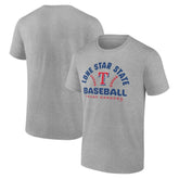 Heather Gray Texas Rangers Team Go For Two T-Shirt