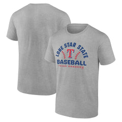 Heather Gray Texas Rangers Team Go For Two T-Shirt