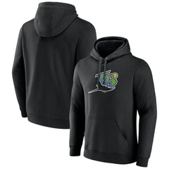Black Tampa Bay Rays Cooperstown Collection Pullover Hoodie