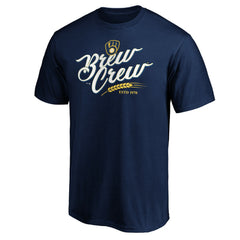 Navy Milwaukee Brewers Team Adrenaline T-Shirt