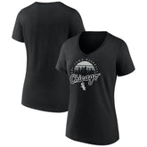 Black Chicago White Sox Women's One Champion V-Neck T-Shirt