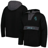 Black Chicago White Sox Levelwear Ruckus Quarter-Zip Hoodie