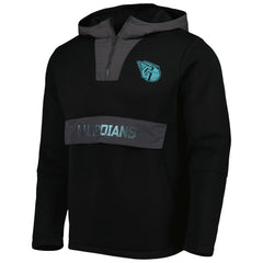 Black Cleveland Guardians Levelwear Ruckus Quarter-Zip Hoodie