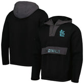 Black St. Louis Cardinals Levelwear Ruckus Quarter-Zip Hoodie