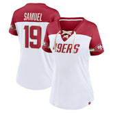 Deebo Samuel Women's Athena Name & Number V-Neck Top - San Francisco 49ers Tops