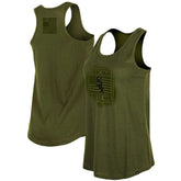 Olive Chicago White Sox New Era Women's 2023 Armed Forces Day Racerback Tank Top