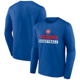 Detroit Pistons Let's Go Long Sleeve T-Shirt sale