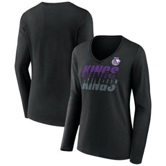 Portland Trail Blazers Women's Tumble V-Neck Long Sleeve T-Shirt