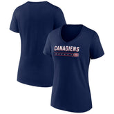 NHL Montreal Canadiens Women's Primary Play V-Neck T-Shirt