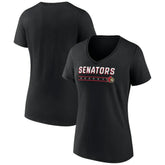 NHL Ottawa Senators Women's Primary Play V-Neck T-Shirt
