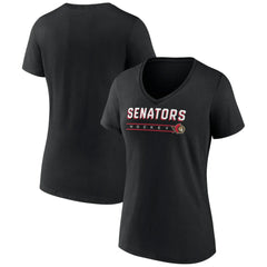NHL Ottawa Senators Women's Primary Play V-Neck T-Shirt