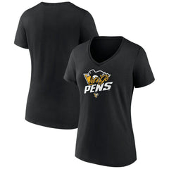 NHL Pittsburgh Penguins Women's Active Edge V-Neck T-Shirt