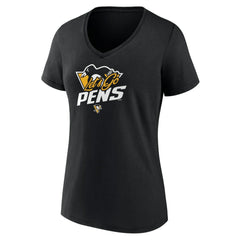 NHL Pittsburgh Penguins Women's Active Edge V-Neck T-Shirt