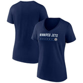 NHL Winnipeg Jets Women's Primary Play V-Neck T-Shirt