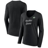 NHL Dallas Stars Women's Forge Long Sleeve V-Neck T-Shirt