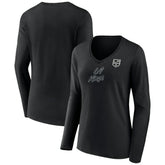 NHL Los Angeles Kings Women's Forge Long Sleeve V-Neck T-Shirt