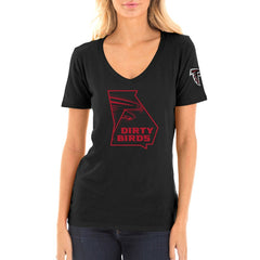 Women's Dirty Birds Kickoff V-Neck T-Shirt - Atlanta Falcons T-shirts