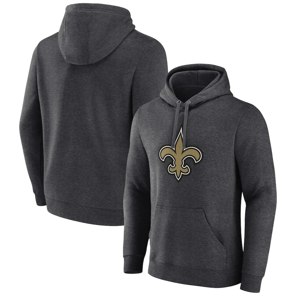 Primary Team Logo Fitted Pullover Hoodie - New Orleans Saints Hoodies