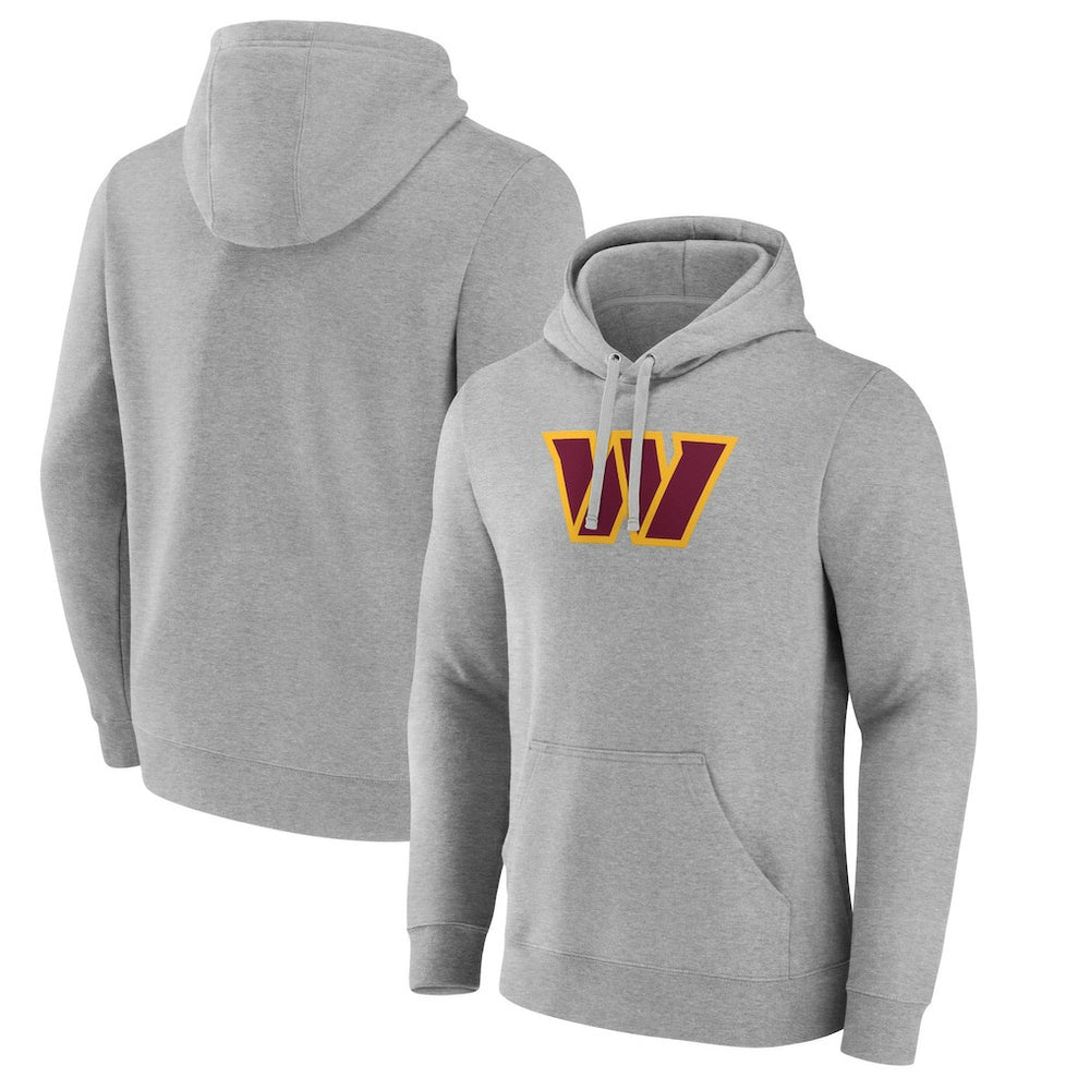 Primary Team Logo Fitted Pullover Hoodie - Washington Commanders Hoodies