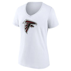 Women's Primary Team Logo V-Neck T-Shirt - Atlanta Falcons T-shirts