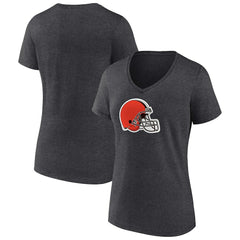 Women's Primary Team Logo V-Neck T-Shirt - Cleveland Browns T-shirts