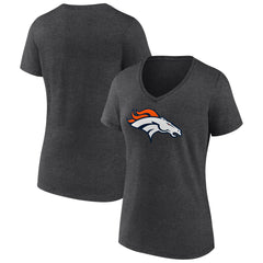 Women's Primary Team Logo V-Neck T-Shirt - Denver Broncos T-shirts