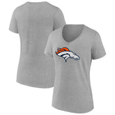 Women's Primary Team Logo V-Neck T-Shirt - Denver Broncos T-shirts