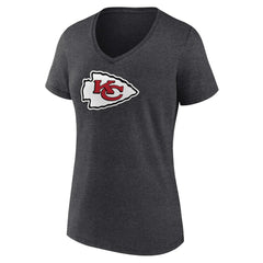 Women's Primary Team Logo V-Neck T-Shirt - Kansas City Chiefs T-shirts