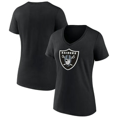 Women's Primary Team Logo V-Neck T-Shirt - Las Vegas Raiders T-shirts