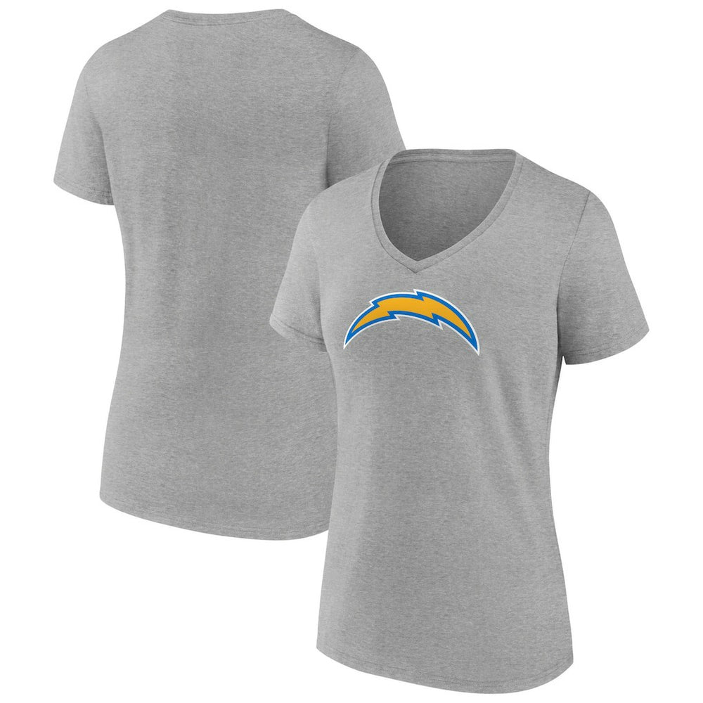 Women's Primary Team Logo V-Neck T-Shirt - Los Angeles Chargers T-shirts