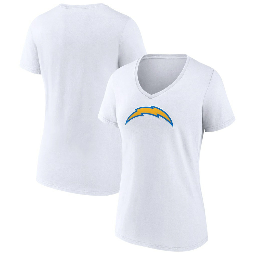 Women's Primary Team Logo V-Neck T-Shirt - Los Angeles Chargers T-shirts