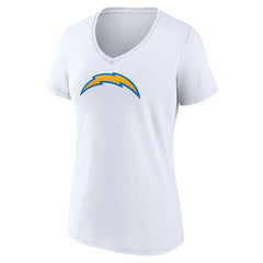 Women's Primary Team Logo V-Neck T-Shirt - Los Angeles Chargers T-shirts