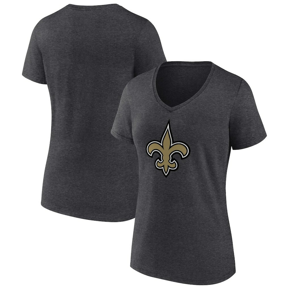Women's Primary Team Logo V-Neck T-Shirt - New Orleans Saints T-shirts