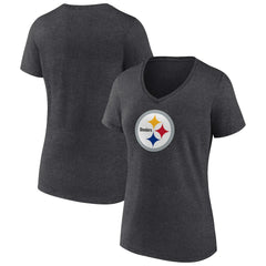 Women's Primary Team Logo V-Neck T-Shirt - Pittsburgh Steelers T-shirts