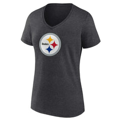Women's Primary Team Logo V-Neck T-Shirt - Pittsburgh Steelers T-shirts