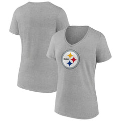 Women's Primary Team Logo V-Neck T-Shirt - Pittsburgh Steelers T-shirts