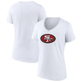 Women's Primary Team Logo V-Neck T-Shirt - San Francisco 49ers T-shirts