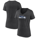 Women's Primary Team Logo V-Neck T-Shirt - Seattle Seahawks T-shirts