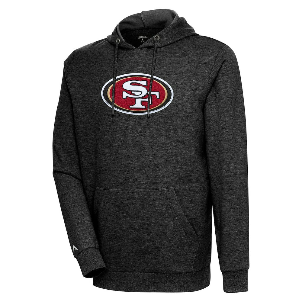 Antigua Action Chenille Pullover Hoodie - San Francisco 49ers Hoodies
