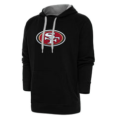Antigua Victory Chenille Pullover Hoodie - San Francisco 49ers Hoodies