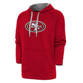 Antigua Victory Chenille Pullover Hoodie - San Francisco 49ers Hoodies