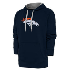 Antigua Victory Chenille Pullover Hoodie - Denver Broncos Hoodies