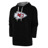 Antigua Victory Chenille Pullover Hoodie - Kansas City Chiefs Hoodies