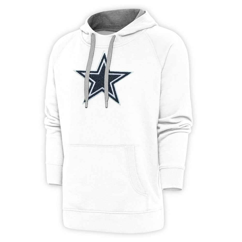 Antigua Victory Chenille Pullover Hoodie - Dallas Cowboys Hoodies