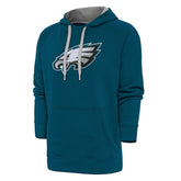 Antigua Victory Chenille Pullover Hoodie - Philadelphia Eagles Hoodies
