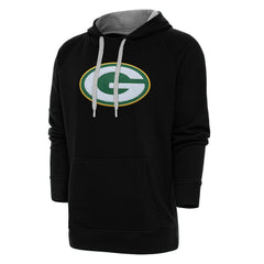 Antigua Victory Chenille Pullover Hoodie - Green Bay Packers Hoodies