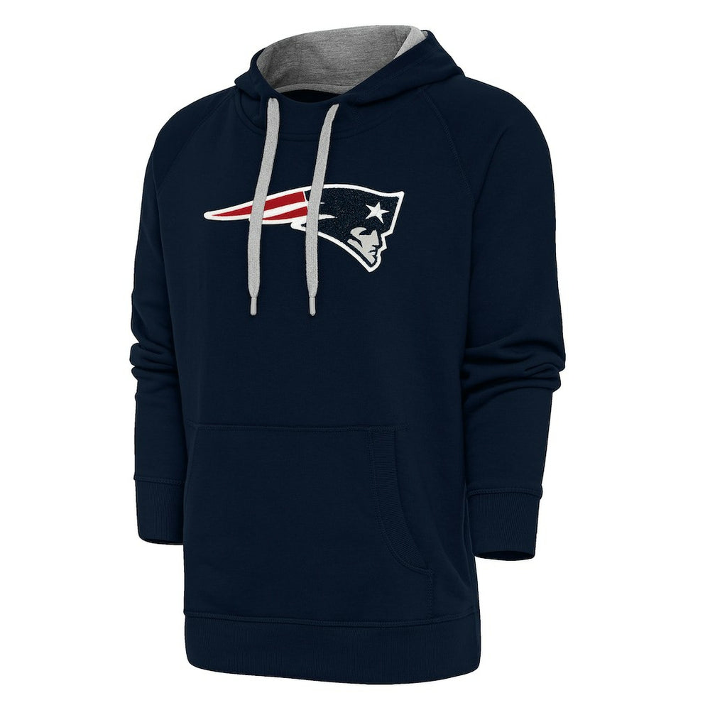 Antigua Victory Chenille Pullover Hoodie - New England Patriots Hoodies
