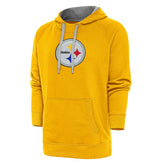 Antigua Victory Chenille Pullover Hoodie - Pittsburgh Steelers Hoodies